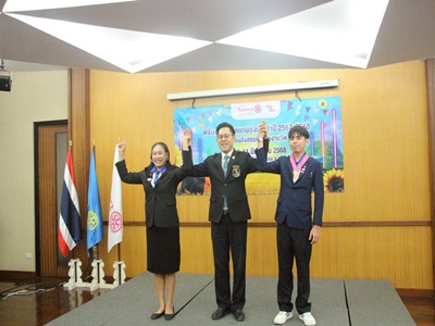 เยาวชนผู้นำ! นักศึกษาครุศาสตร์อุตสาหกรรมได้รับสถาปนาเป็นผู้แทนโรทาแรคท์ ภาค 3330 โรตารีสากล