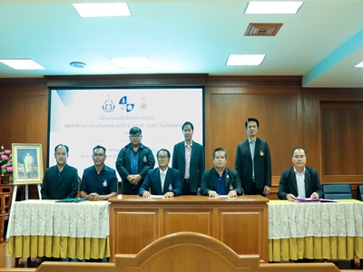 ผู้บริหาร คอ. เข้าร่วมการลงนามบันทึกข้อตกลงระหว่างโรงเรียนสงวนหญิง กับ มหาวิทยาลัยเทคโนโลยีราชมงคลสุวรรณภูมิ