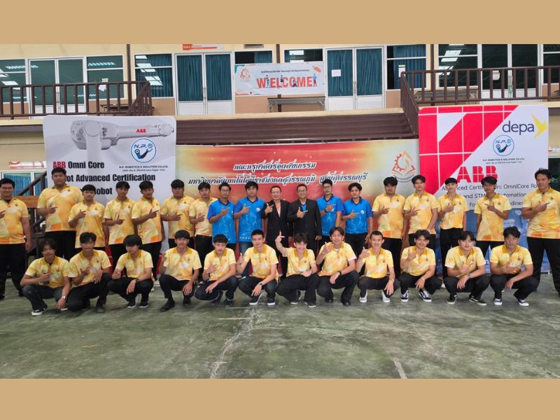 โครงการพัฒนาทักษะทางด้านระบบควบคุมอัตโนมัติและการควบคุมหุ่นยนต์ ABB Omni Core