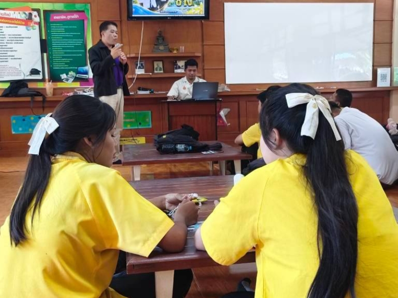 บุคลากร คอ. ออกแนะแนวการศึกษาต่อ ประจำปีการศึกษา 2570 ณ โรงเรียนบรรหารแจ่มใสวิทยา 1 อำเภอดอนเจดีย์ จังหวัดสุพรรณบุรี